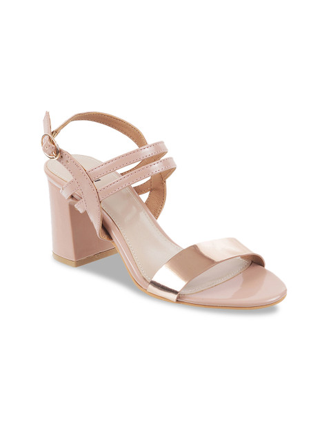 

Mochi Women Peach-Coloured Solid Heels