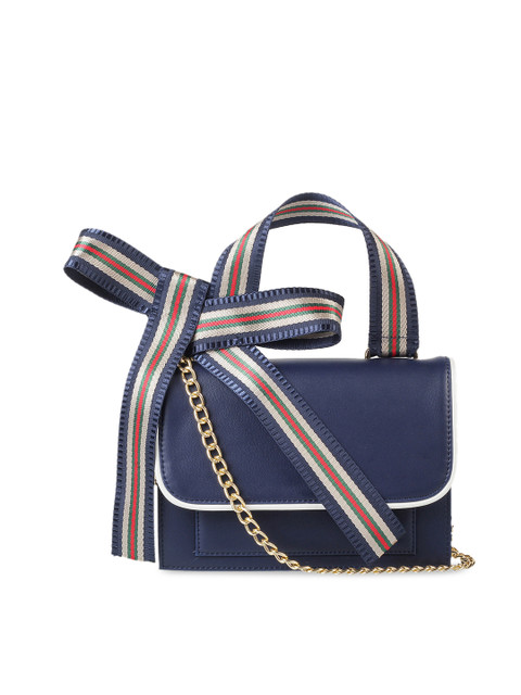 

Mochi Navy Blue Solid Handheld Bag