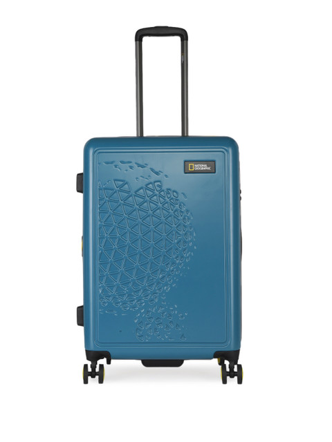 

National Geographic Blue Lightweight Globe Medium Trolley Suitcase
