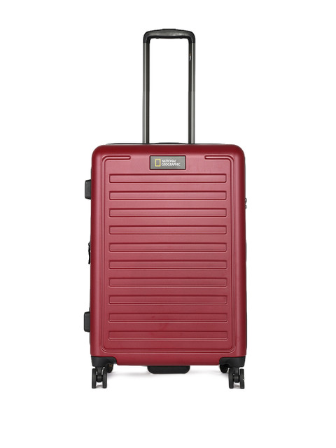 

National Geographic Unisex Maroon Lightweight Cruise Large Trolley Suitcase
