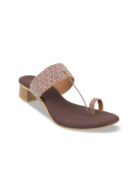 

Mochi Women Brown Solid Sandals