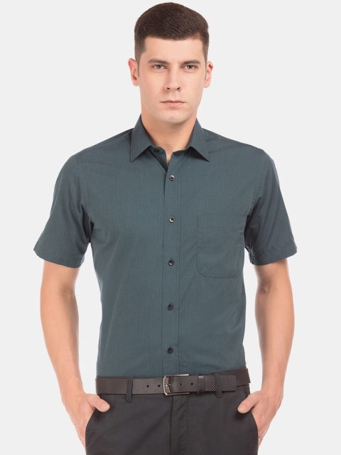 

Arrow Men Teal Green Regular Fit Solid Formal Shirt