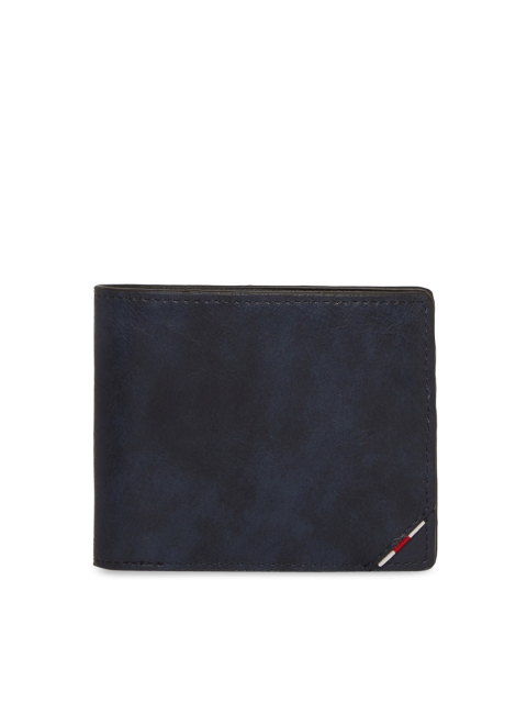 

ALDO Men Navy Blue Solid Two Fold Wallet