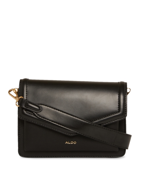 

ALDO Black Solid Sling Bag