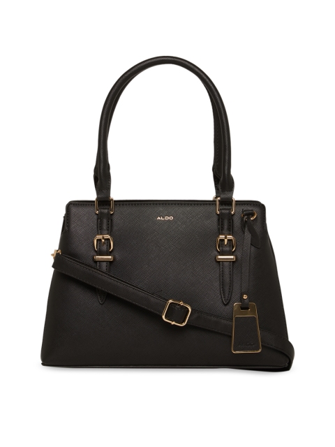 

ALDO Black Solid Handheld Bag