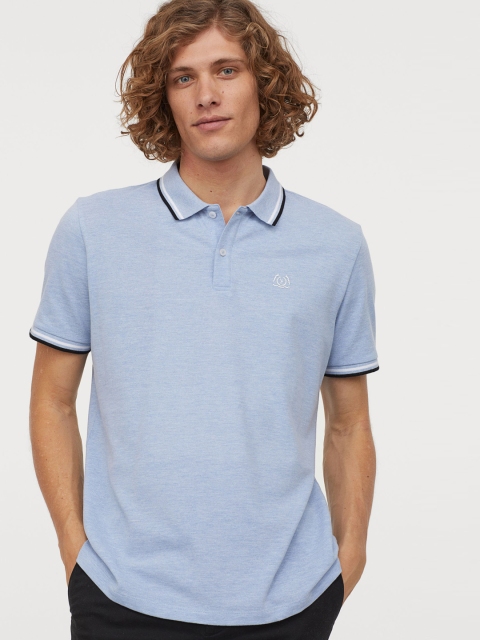 

H&M Men Blue Polo Shirt