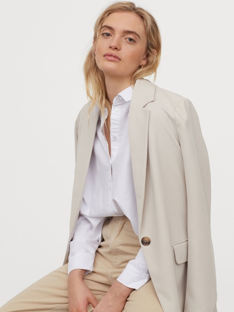 

H&M Women White Cotton Shirt
