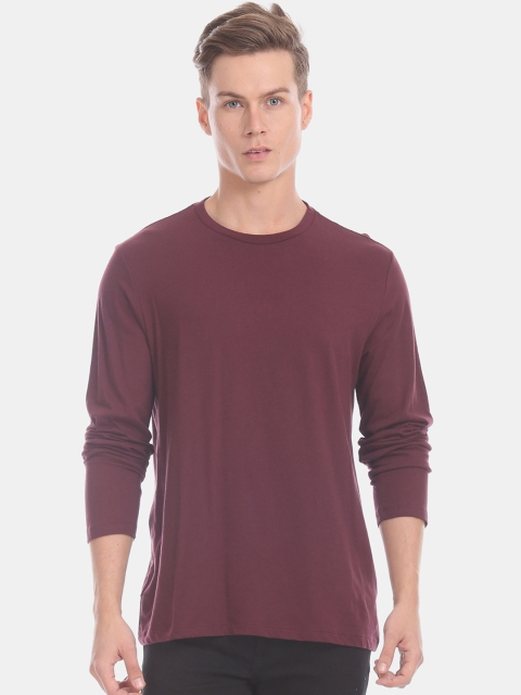 

GAP Maroon Long Sleeve Everyday Crew Neck T-Shirt