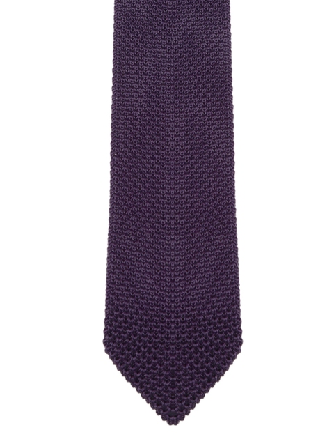 

Marks & Spencer Aubergine Woven Design Broad Tie, Purple