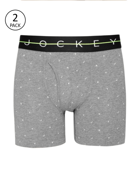 

Jockey Men Solid Innerwear Vest With Trunks, Charcoal