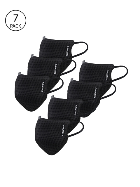 

Gear Adults Black OxyPro Pack of 7 Reusable 3-Layer Anti-Pollution Outdoor Masks