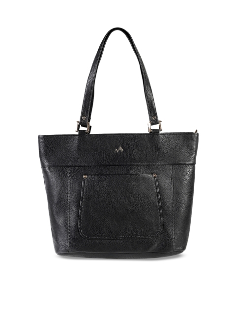 

Metro Women Black Textured Shoulder Bag