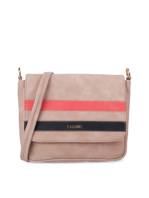 

Metro Beige & Red Striped Sling Bag