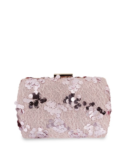 

Mochi Pink Embellished Clutch