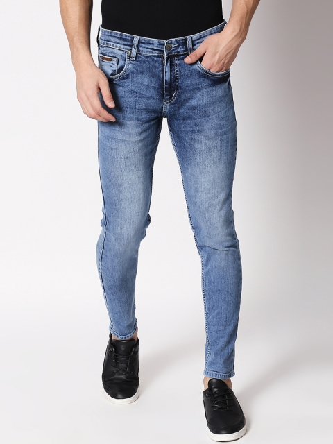 

BOLTS and BARRELS Men Blue Slim Fit Mid-Rise Clean Look Stretchable Jeans