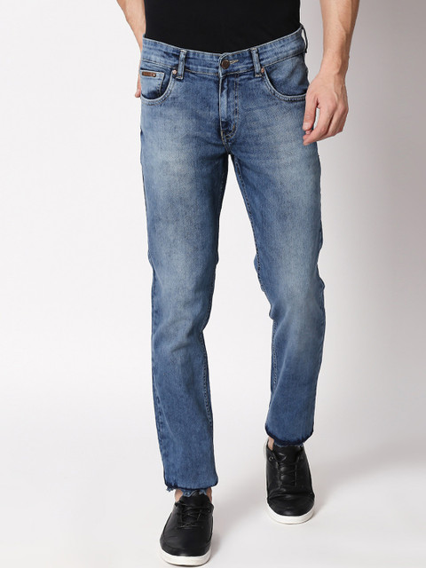 

BOLTS and BARRELS Men Blue Slim Fit Mid-Rise Clean Look Stretchable Jeans
