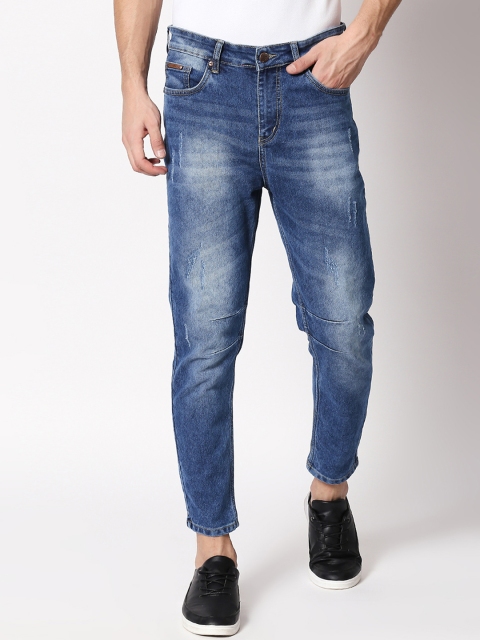 

BOLTS and BARRELS Men Blue Tapered Fit Mid-Rise Clean Look Stretchable Jeans