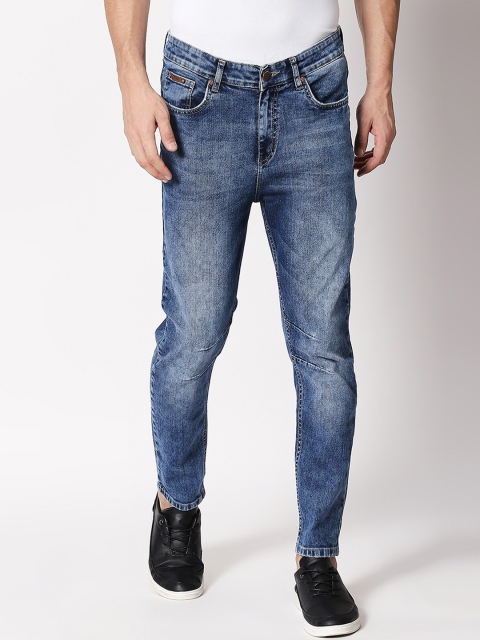 

BOLTS and BARRELS Men Blue Tapered Fit Mid-Rise Clean Look Stretchable Jeans