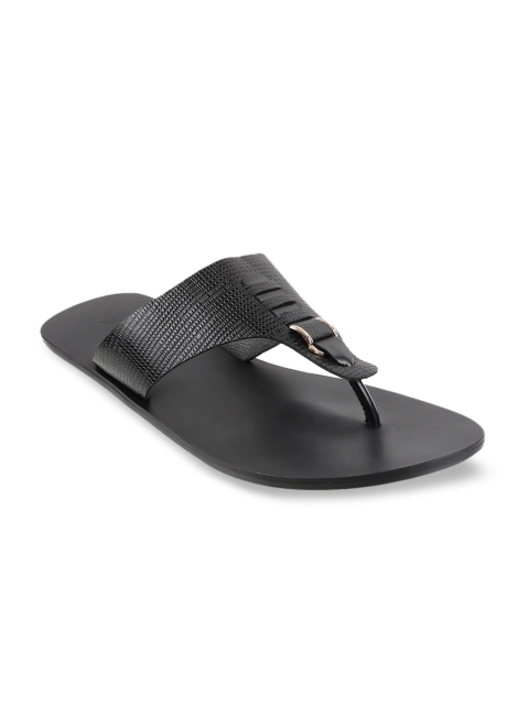 

Mochi Men Black Leather Comfort Sandals