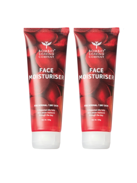 

Bombay Shaving Company Face Moisturiser with 5 Essential Oils 100ml, Red