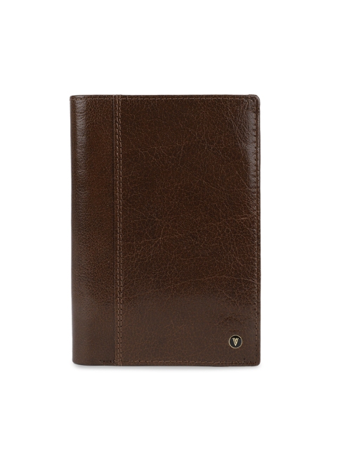 

Van Heusen Men Brown Textured Two Fold Wallet