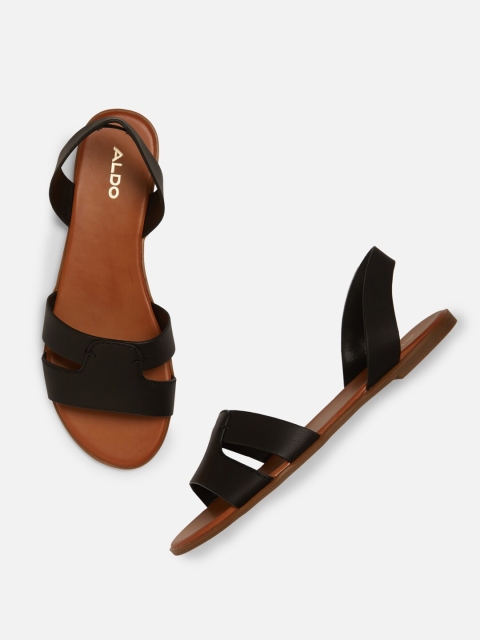 

ALDO Women Black Solid Open Toe Flats