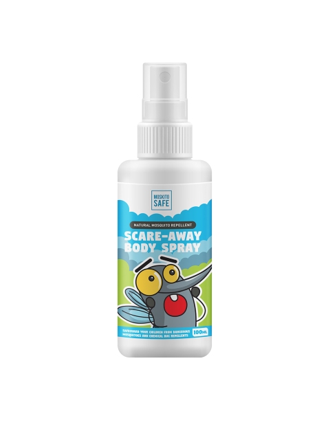 

Moskito Safe Natural Alcohol & DEET Free Mosquito Repellent Spray 100ml, Blue