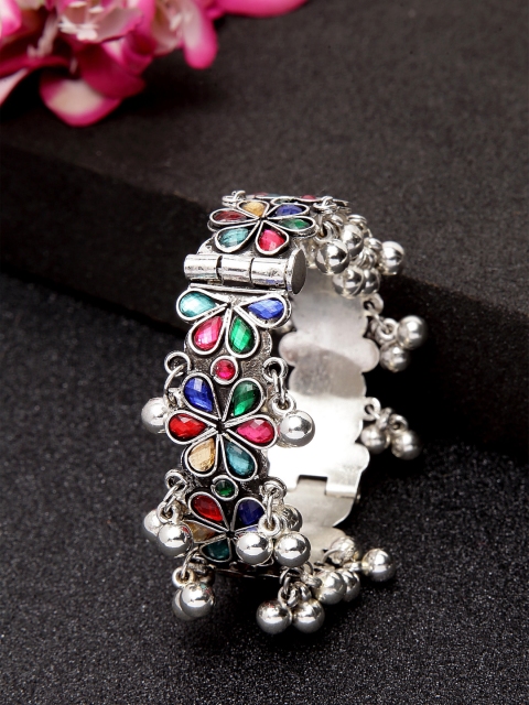 

Moedbuille German Silver Brass-Plated Handcrafted Afghan Bangle-Style Bracelet