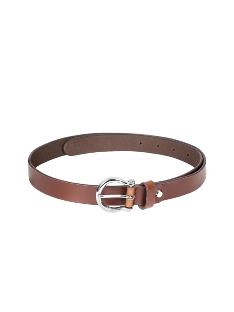 

CRUSSET Women Brown & Brown Solid Leather Belt