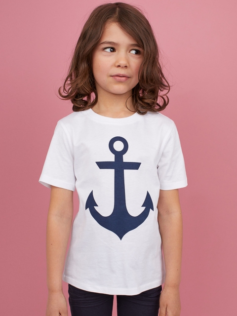 

H&M Boys White Printed T-shirt