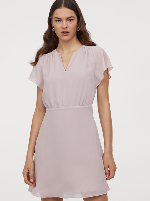 

H&M Women Pink Chiffon Dress