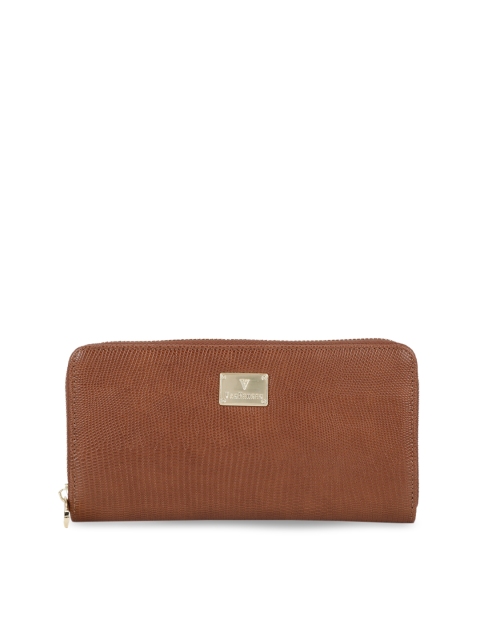 

Van Heusen Brown Textured Zip Around Wallet