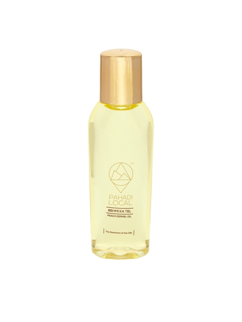 

Pahadi Local Unisex Cold Pressed Peach Oil - Behmi Ka Tel 50 ml, Gold
