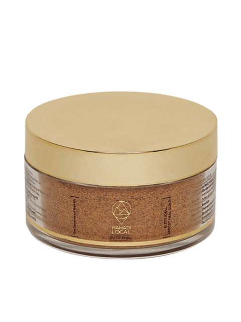 

Pahadi Local Unisex Apricot Kernel Scrub Powder - Gutti Khal 75 g, Gold