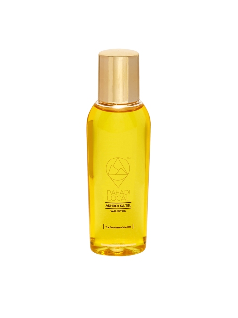 

Pahadi Local Unisex Cold Pressed Walnut Oil - Akhrot Ka Tel 50 ml, Gold