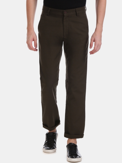 

Arrow Sport Men Brown Regular Fit Solid Regular Trousers