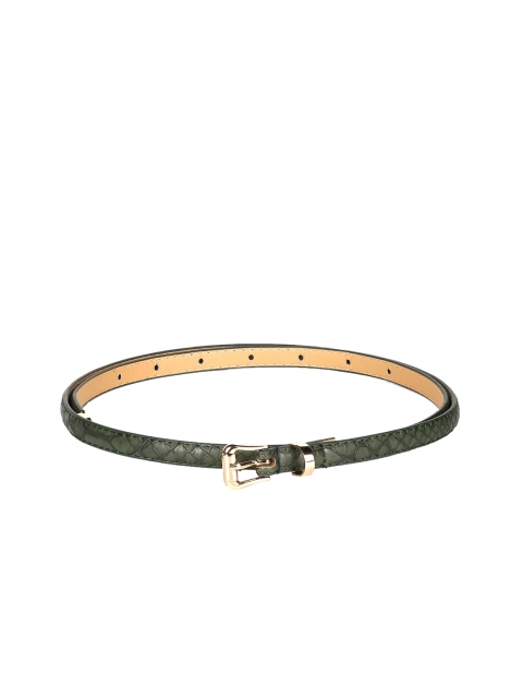

CRUSSET Women Green Textured Belt