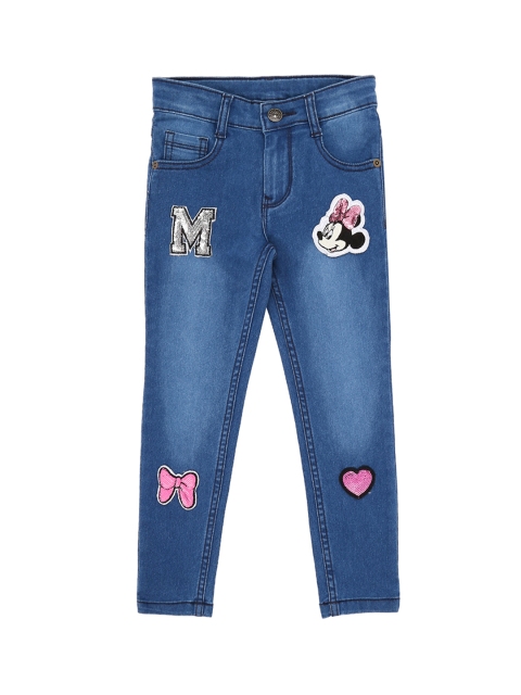 

Pantaloons Junior Girls Navy Blue Regular Fit Low-Rise Clean Look Jeans