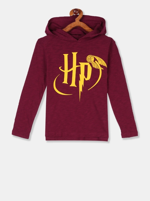 

GAP Boys Red Warner Brothers Harry Potter Hoodie Pure Cotton T-shirt, Maroon