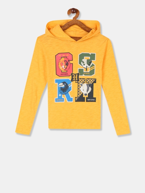 

GAP Boys Yellow Warner Brothers Harry Potter Hoodie T-Shirt