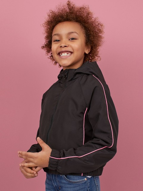 

H&M Girls Black Windbreaker