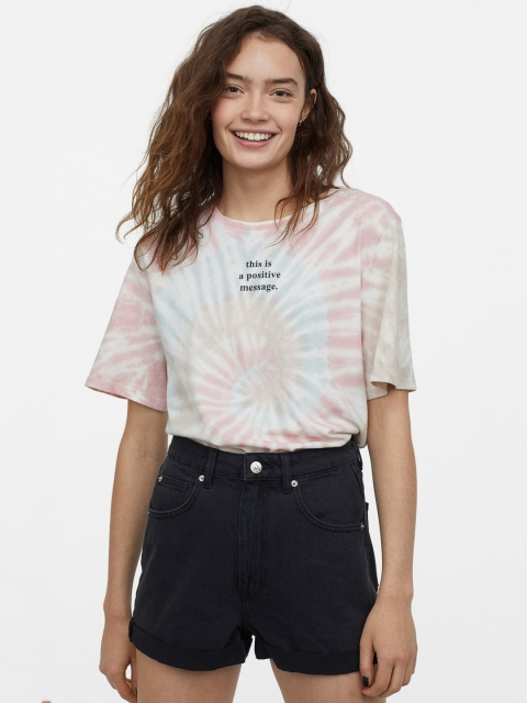 

H&M Women Black Denim Shorts Mom Fit