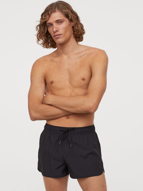 

H&M Men Black Short Swim Shorts