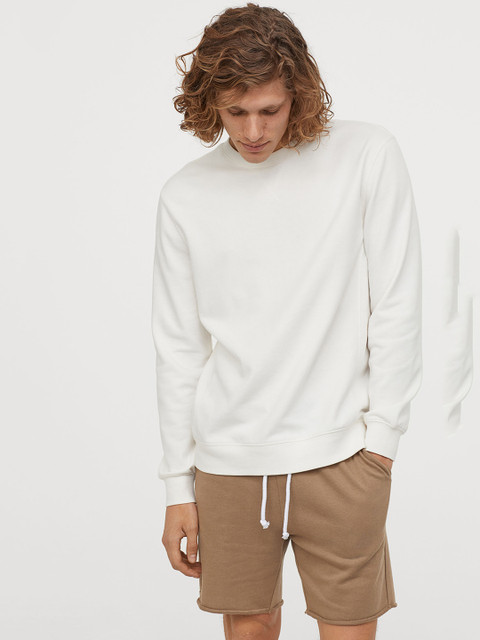 

H&M Men Sweatshirt Shorts Regular Fit, Beige