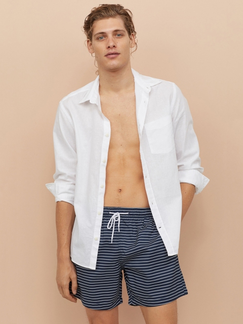 

H&M Men 2-Pack Swim Shorts, Navy blue