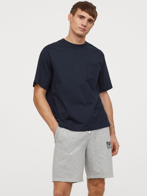 

H&M Men Grey Sweatshirt Shorts
