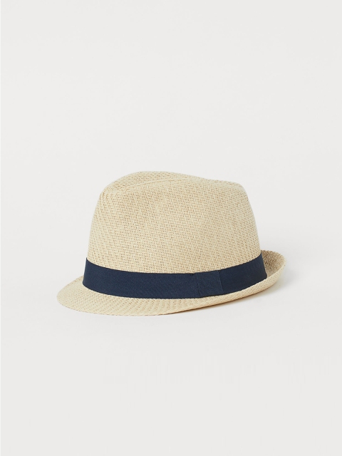 

H&M Boys Beige Solid Straw Hat