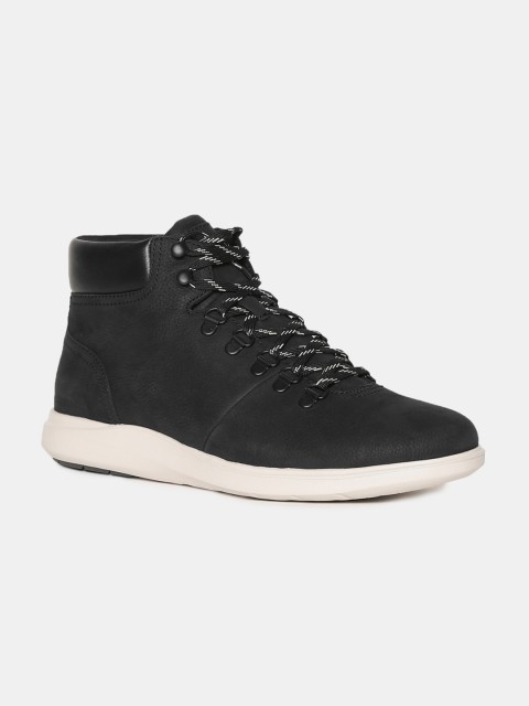 

Cole Haan Men Black Solid Leather Grand Plus Essex Hiker Sneakers