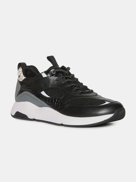 

Cole Haan Women Black Leather ZeroGrand City Sneakers