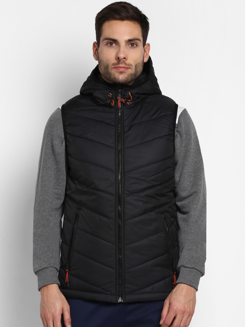 

hummel Men Black Solid Padded Jacket